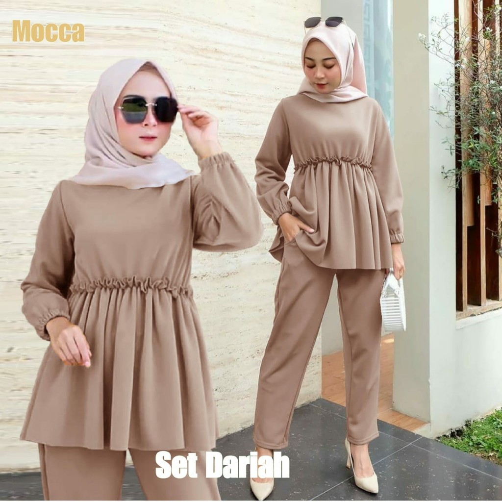 FWG - STELAN DARIAH / STELAN WANITA OOTD / SET MUSLIM / SET GAMIS TERBARU WANITA