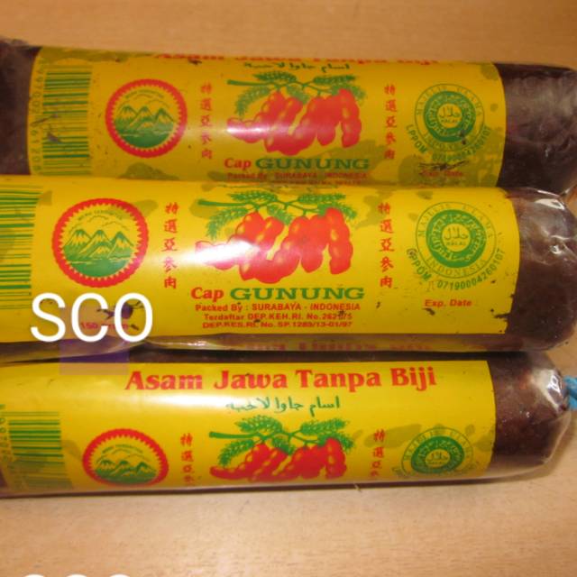 

Asem Jawa Cap GUNUNG kemasan 150 gr