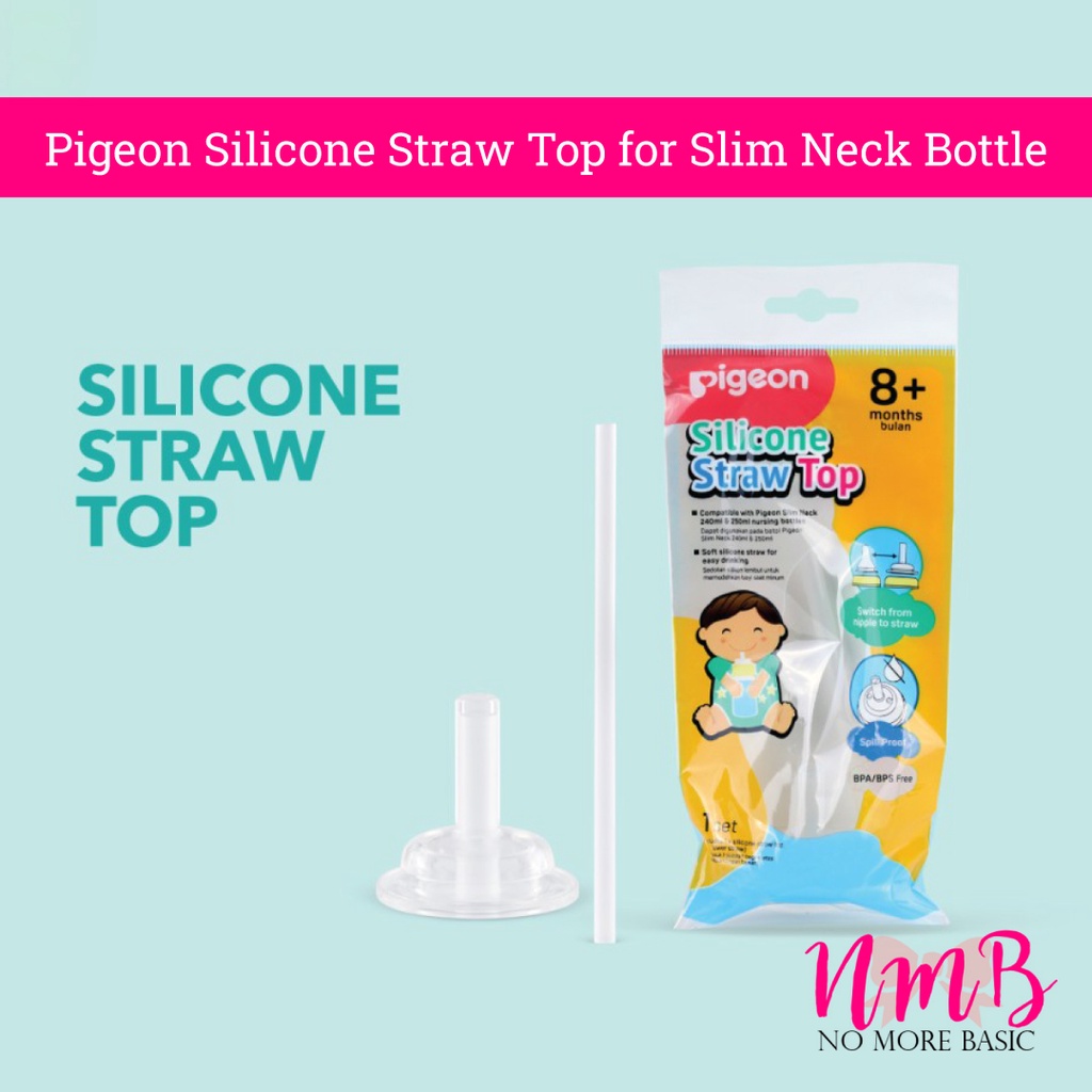 Pigeon Silicone Straw Top for Slim Neck Bottle Sedotan Pengganti Dot Botol Susu Pigeon