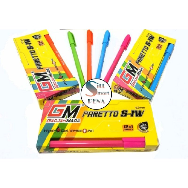 

BALLPOINT GEL WARNA GADJAH MADA 1PCK (12PCS)
