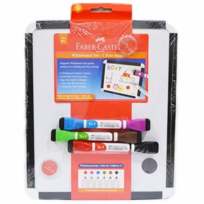 

Whiteboard Set Magnetic Faber Castell / Papan Tulis Anak Set Magnetic Slmh5 Berkualitas