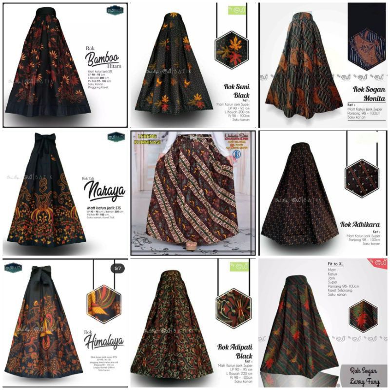 GROSIR ROK BATIK PANJANG SOGAN SOLOAN EXCLUSIVE