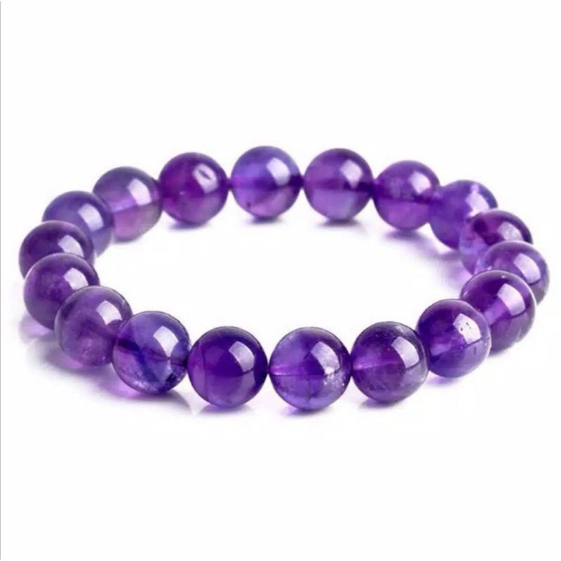 Gelang Batu Natural Amethys Kecubung Kalimantan Kristal