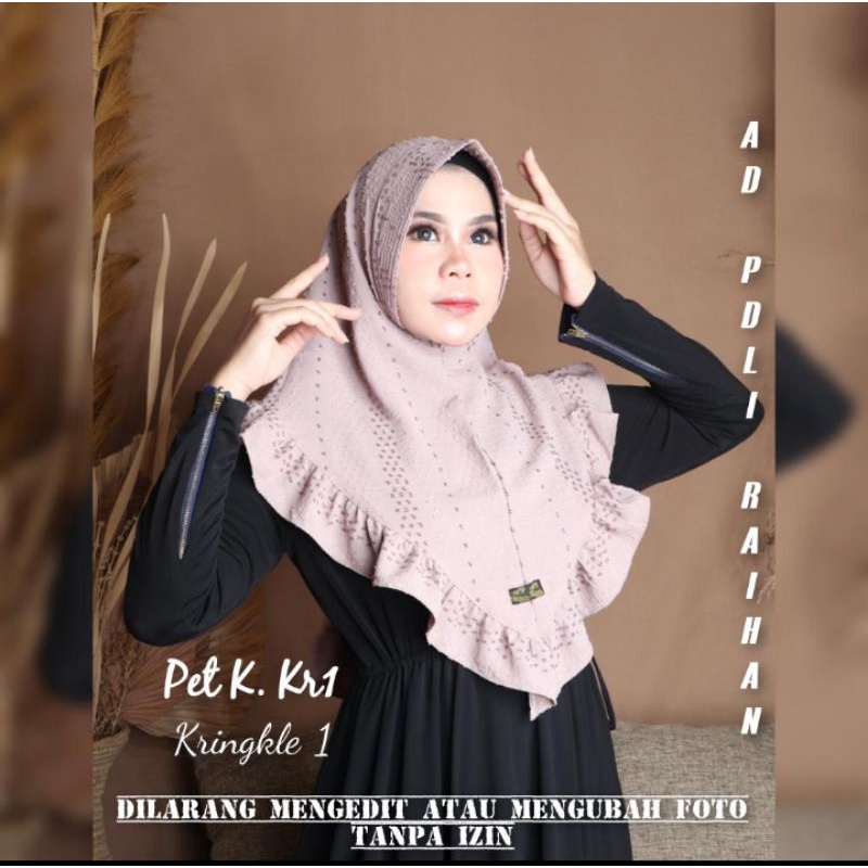 jilbab instan kringkel ORI PADLY