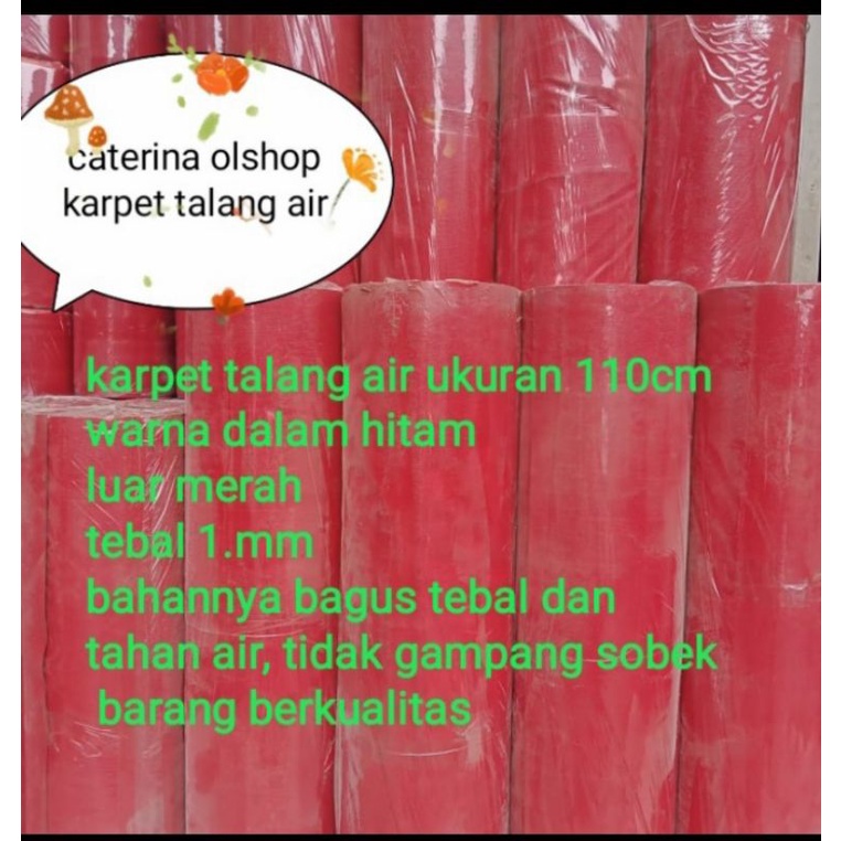karpet Talang air ukuran 110cm tebal 1mm khusus pengiriman kargo
