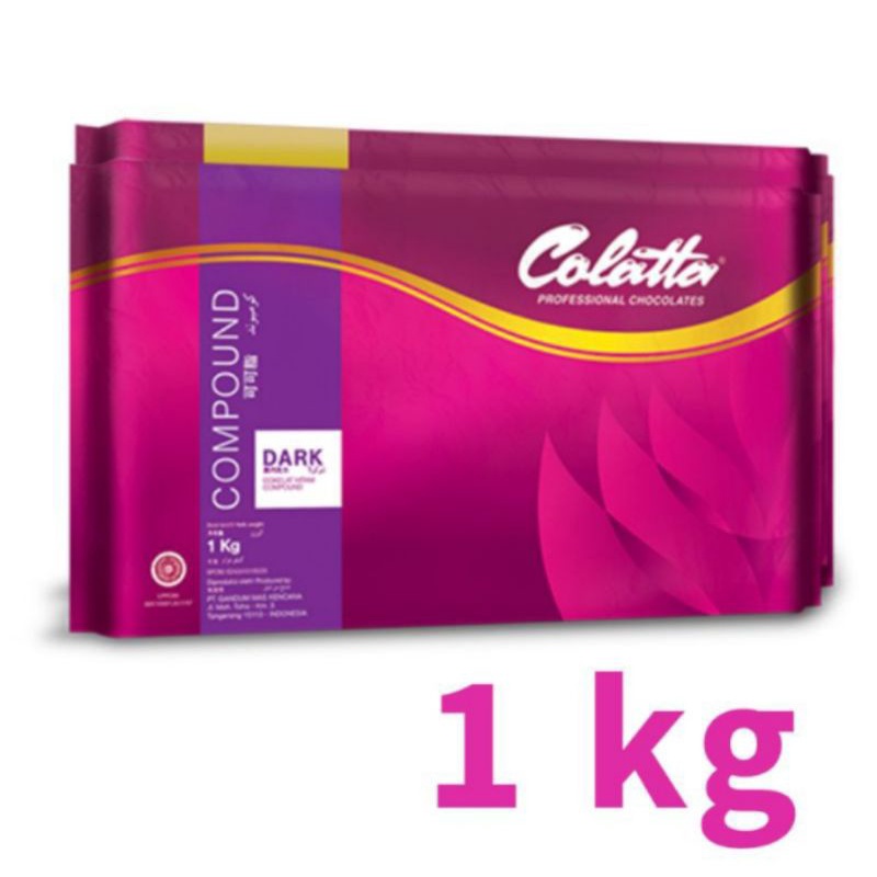 Dark Compound Colatta 1Kg / Collata Dark Chocolate / Coklat Colata 1 kg