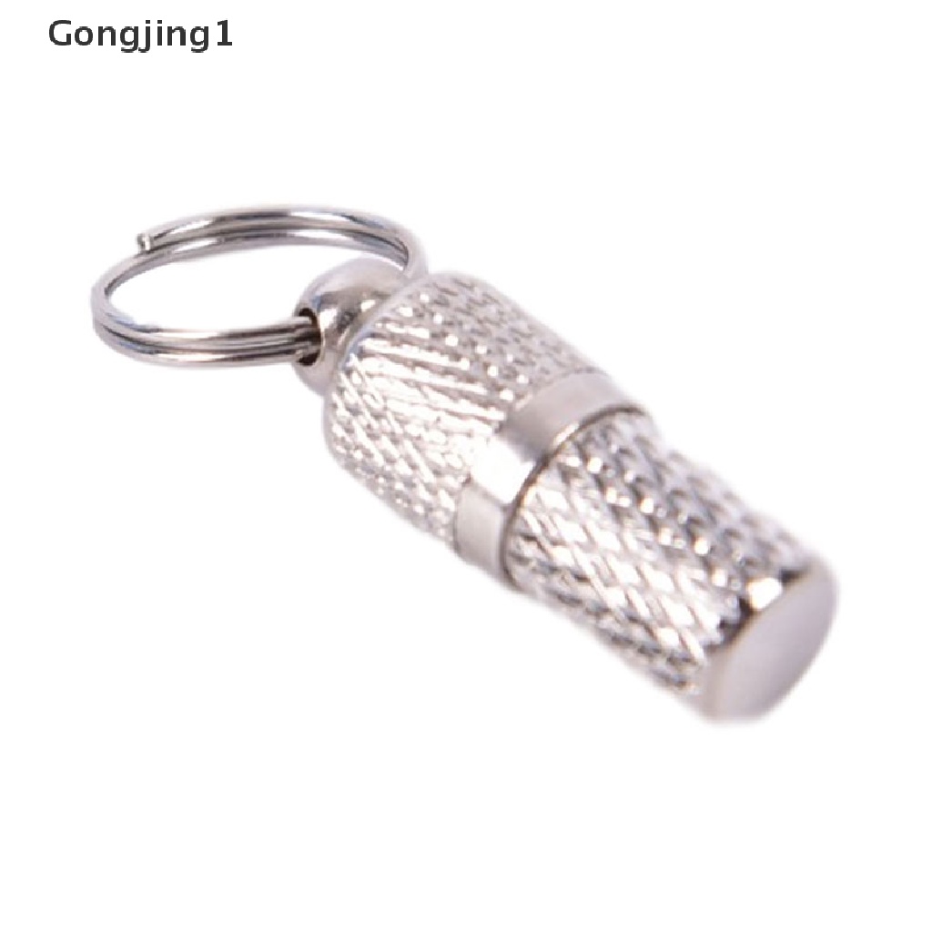 Gongjing1 Tabung LABEL Identitas Alamat Bahan METAL Untuk Kalung Anjing / Kucing