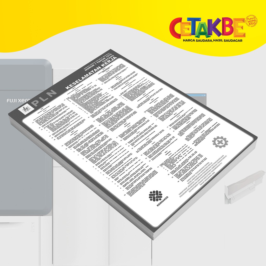 

Cetak A3 Murah Bahan HVS 80 gr FULL COLOR High Resolution TANPA POTONG