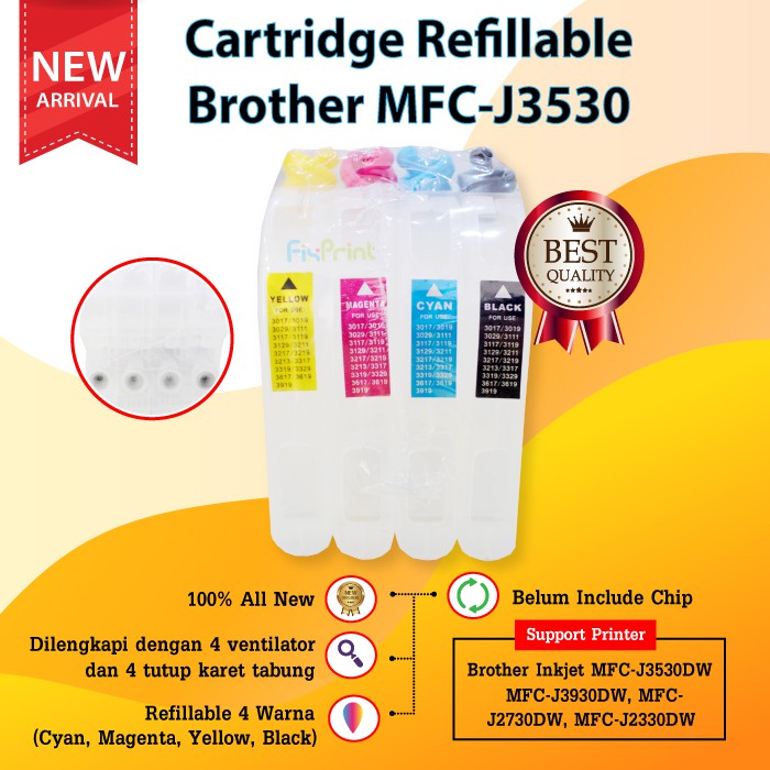 Cartridge Refillable MCISS Printer Brother MFC J3530 DW J3930D J2330DW