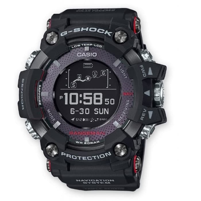Casio G-Shock GPR-B1000-1DR Rangeman - Jam Tangan Pria - Hitam