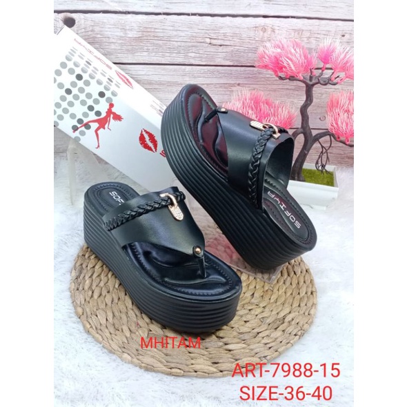 SANDAL WEDGES IMPORT WANITA SOFIYA 7988-15