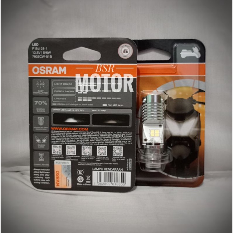 Lampu depan / dop LED osram T19 putih original