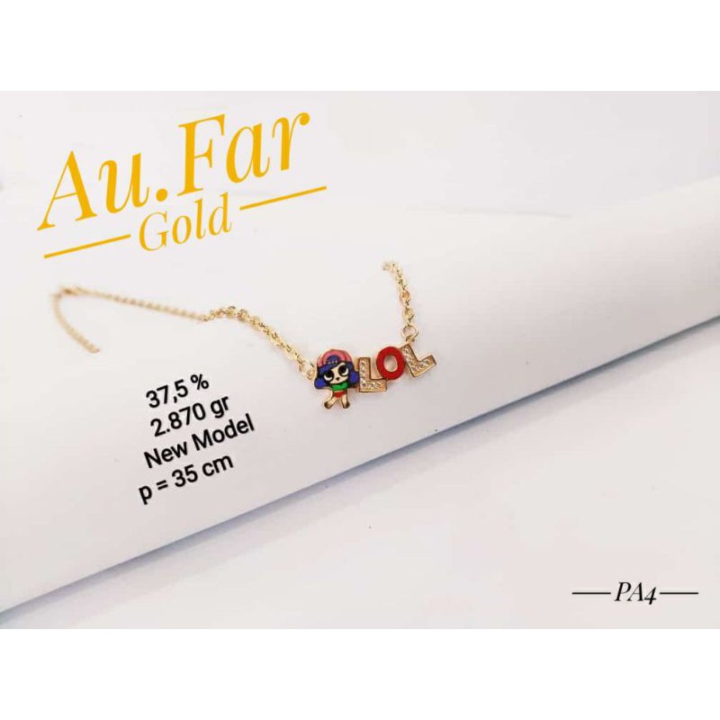 Fashion Aksesoris Wanita Perhiasan Kalung Emas Anak Kadar 375