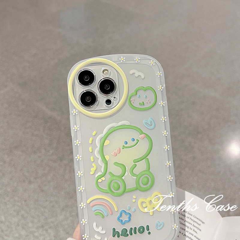 For Redmi Note 12 A1 A1+ 10C 10A 10 9A 9C 9 9T Note 11s 10s 9s 11 10 9 8 ProPoco X3 NFC X3Pro X3 Mi12T 11T 12 Pro 11Lite 10 Poco M3 Cute Dinosaur Phone Case Soft Clear Cover