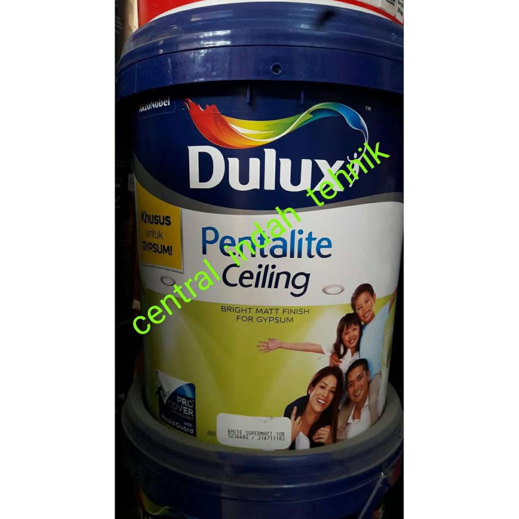 Hanya Di Shoppe Cat Dulux Pentalite Ceiling Putih5 Kg Cat