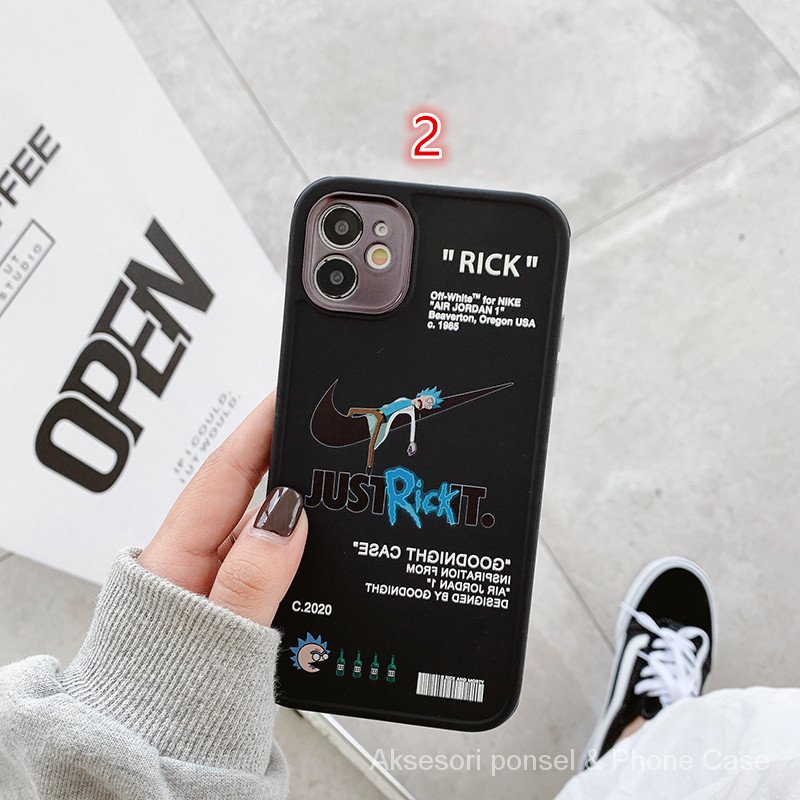 Co-branded phone case cocok untuk iPhone 7 8 Plus 12 Pro Max 11 Pro X XR XS Max kualitas tinggi straight edge phone case