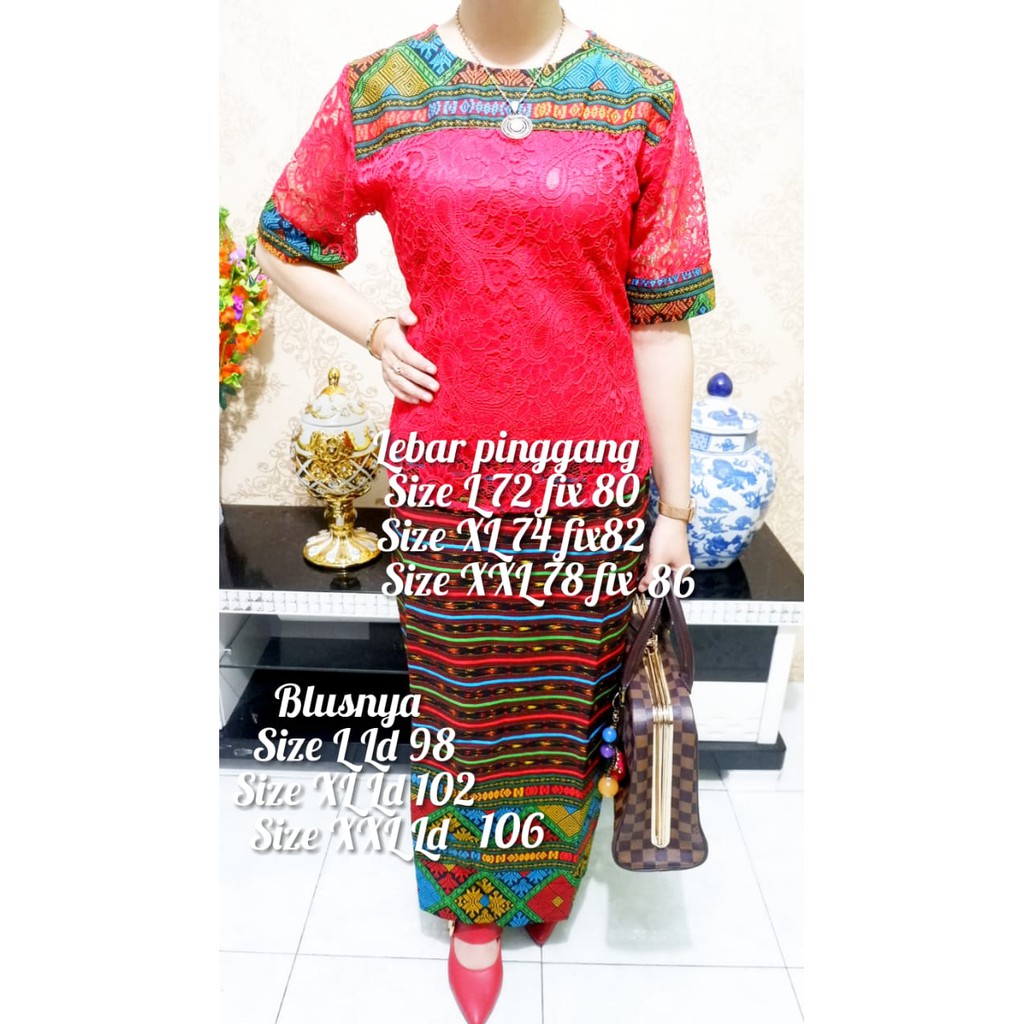 STELAN ULOS ROK PANJANG NEW MOTIF