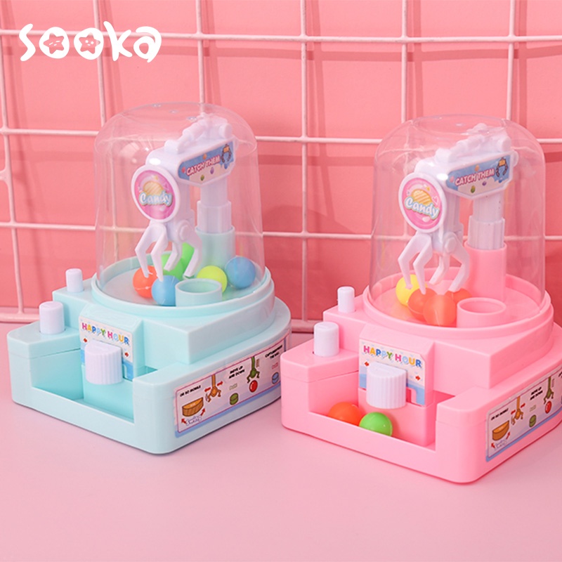 SOOKA Mini Claw Candy Crane Ball Mesin Capit Bola  Mainan Edukasi Mesin Capit Mini Untuk Anak Laki-Laki / Perempuan SK-GDA1081