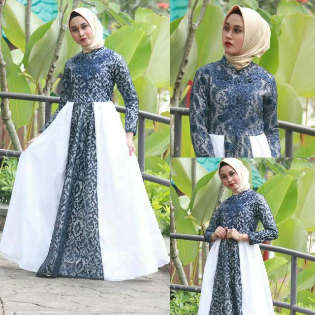 Gaun / Gaun Pesta / Gamis Brokat / Baju Pesta / Gaun Pesta Muslim / Gamis Pesta / Gaun Prewedding