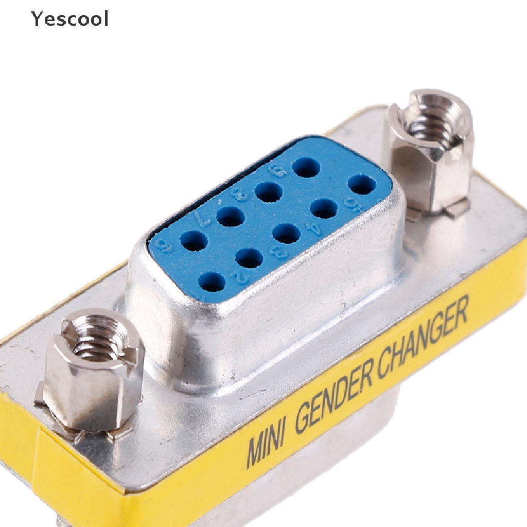 Yescool DB9 D-Sub Adapter Konektor Serial Mini 9pin RS232