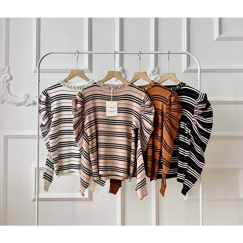 [GROSIR] JR2023 - CAITLYN ATASAN RAJUT KHUSUS COKLAT BATA (4pcs @ Rp 90.000)