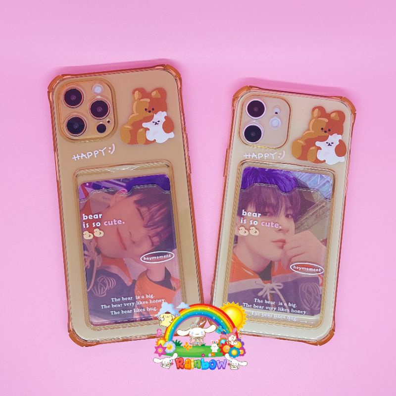 PHONE CASE HP IPHONE 11 12 PRO PROMAX CARD CASE KPOP PHOTOCARD PC NCT 127 DREAM WAYV EXO RED VELVET 