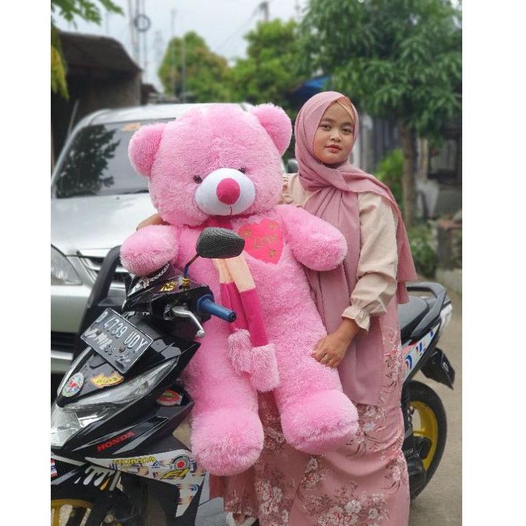 

(H5G2).. BONEKA TEDDY BEAR JUMBO UKURAN 1 METER //Diskon@bulanan