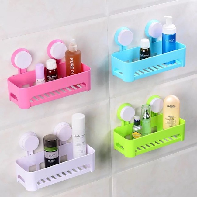 rak sabun dan shampo / bathroom shelves / rak gantung serbaguna