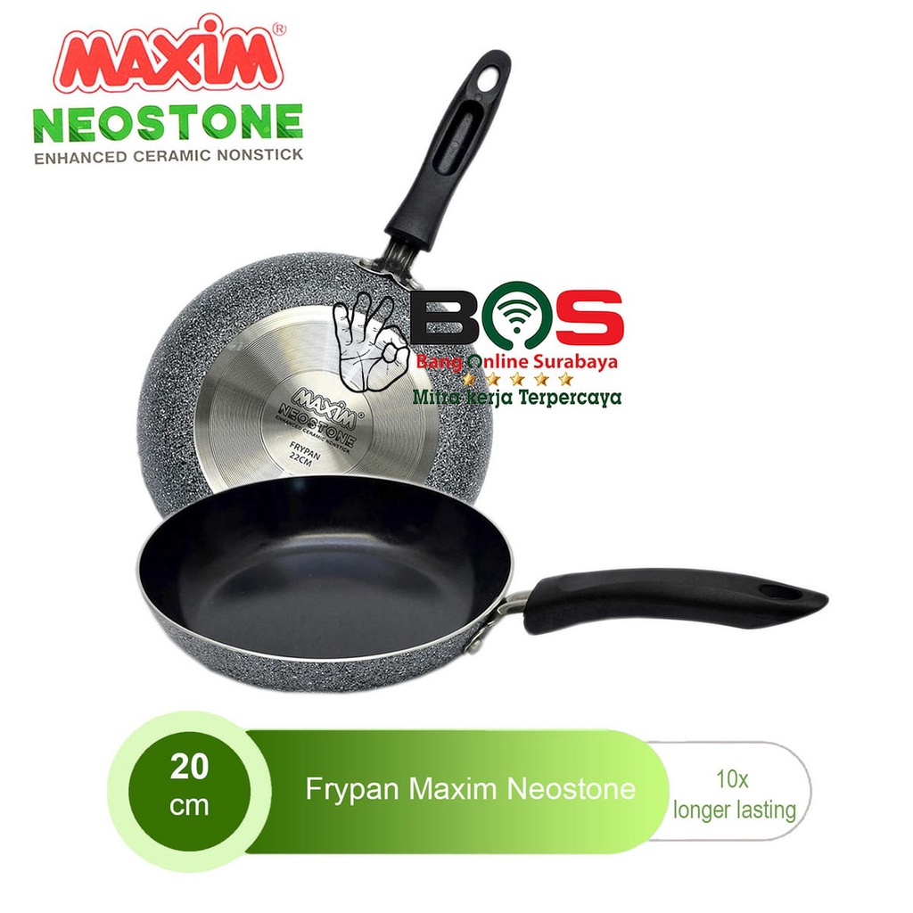 Maxim Neostone Maxim Frypan 20 CM Teflon Frypan Ceramic Coating Anti Lengket