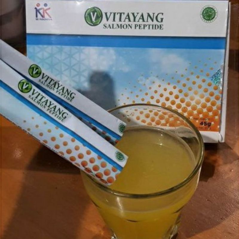 Vitayang SOP Salmon Ovary Peptide Minuman Kecantikan dari Jepan Menghilangkan Flek jerawat Mencerahkan wajah Suplemen Kesehatan Collagen Original KK Indonesia