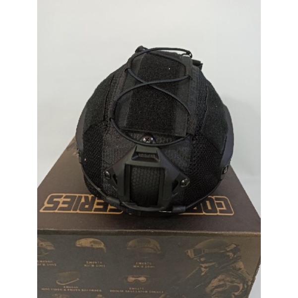 cover helm tactical dan baterry pouch - sarung helm dan  kantong batery helm tactical