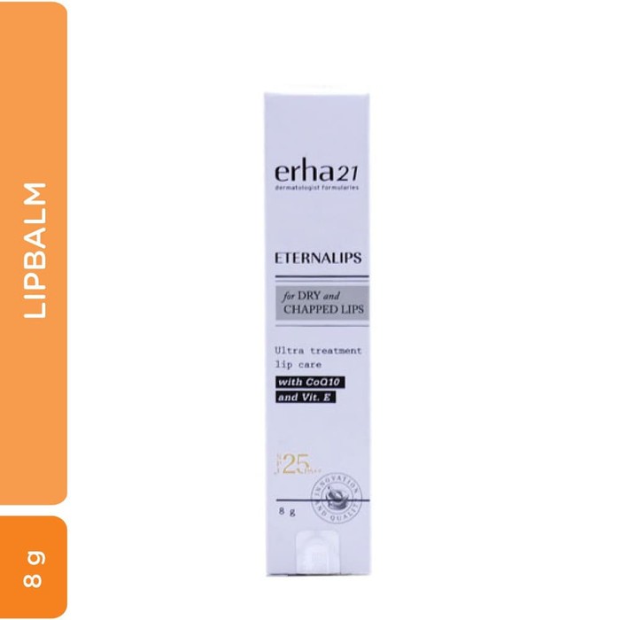 ERHA Lip Balm Lip Gloss Eternalips, Pelembab Bibir Aloe Vera + SPF25/PA++