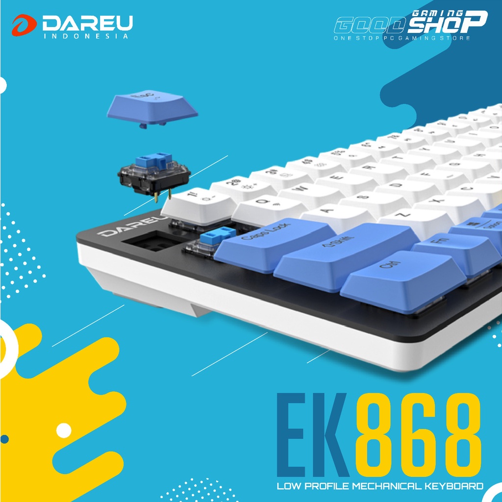 Dareu EK868 Low Profile Bluetooth 68% Mechanical Gaming Keyboard