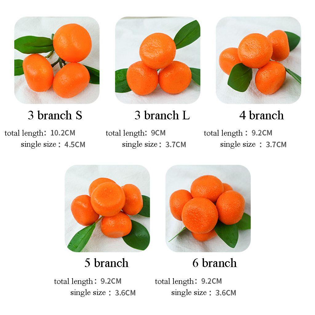 NICKOLAS1 Artificial Fruit Creative Bright Color with Fruits and Leaves Buah Imitasi Pajangan Buah 3-6 Cabang Dekorasi Pesta