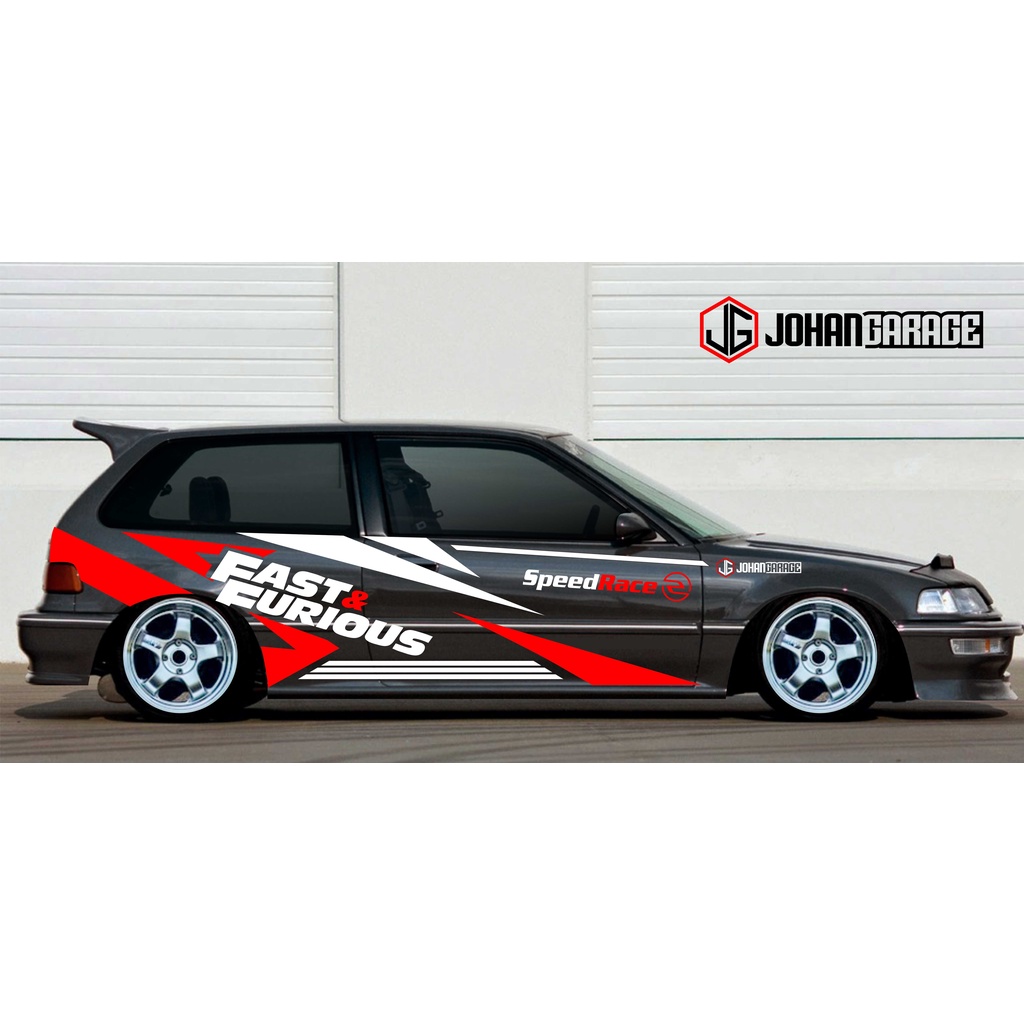 STICKER TERBARU MOBIL CIVIC NOUVA STARLET BRIO JAZZ ESTILO DLL