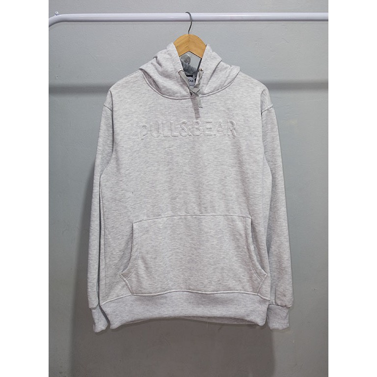 Jaket Hoodie Pull&amp;Bear Embos Premium