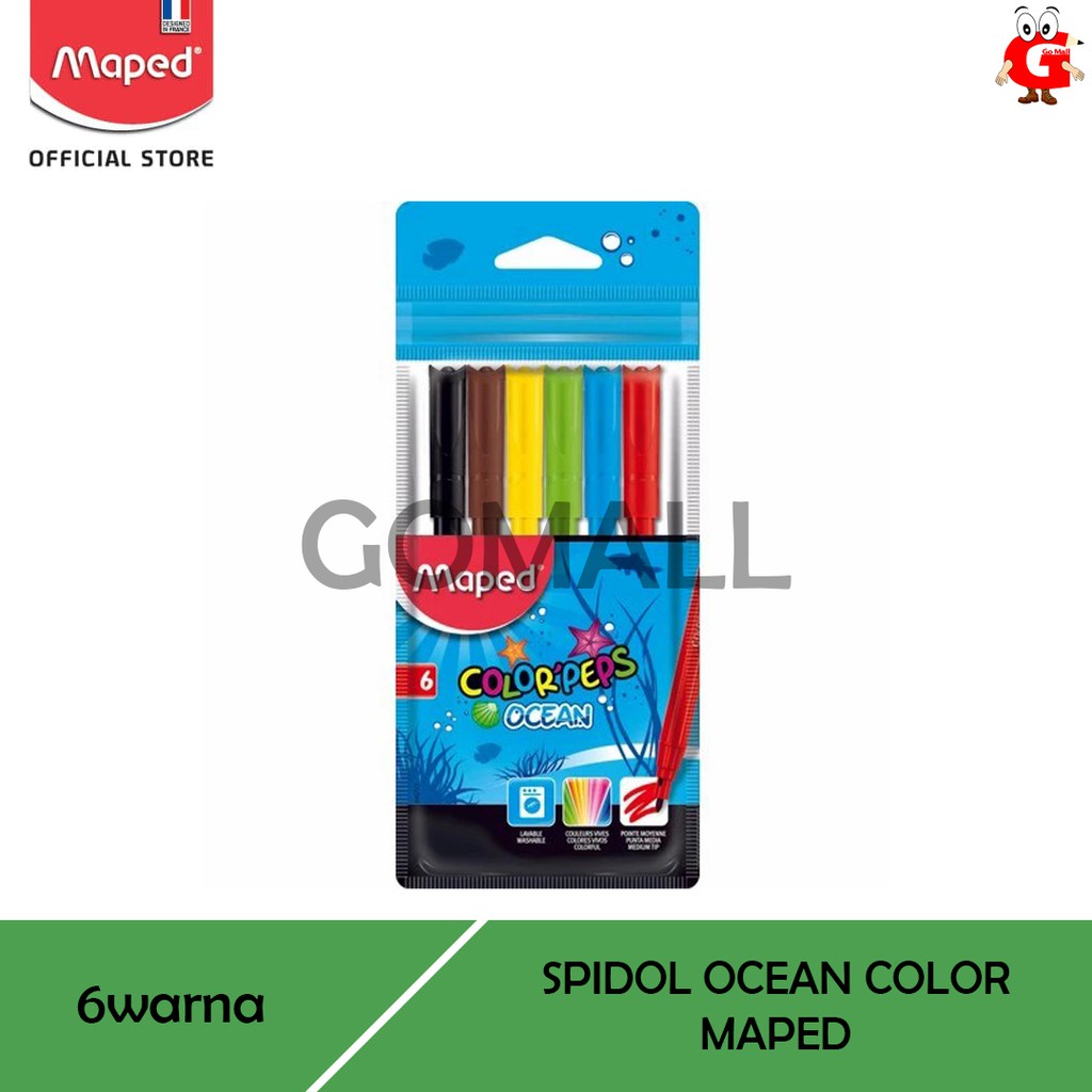 

Spidol Ocean Color Maped 6 Warna