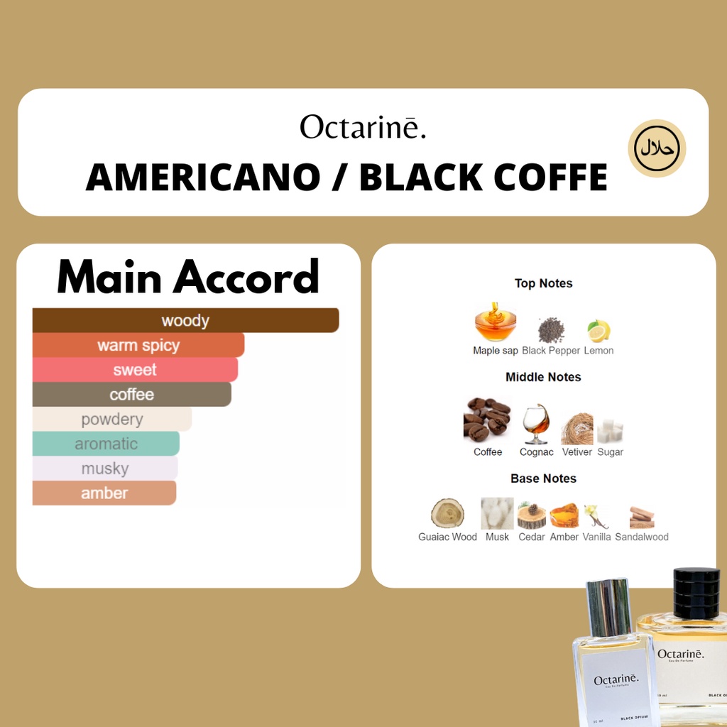 Octarine - Parfum Pria Wanita Tahan Lama Aroma Kopi Hitam Black Coffe Inspired By AMERICANO | Parfume Perfume Farfum Minyak Wangi Cewek Cowok Murah Original