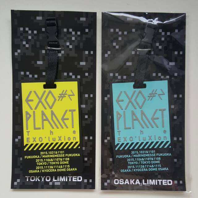 RARE EXO OFFICIAL LUGGAGE TAG DARI EXO'LUXION JAPAN CONCERT