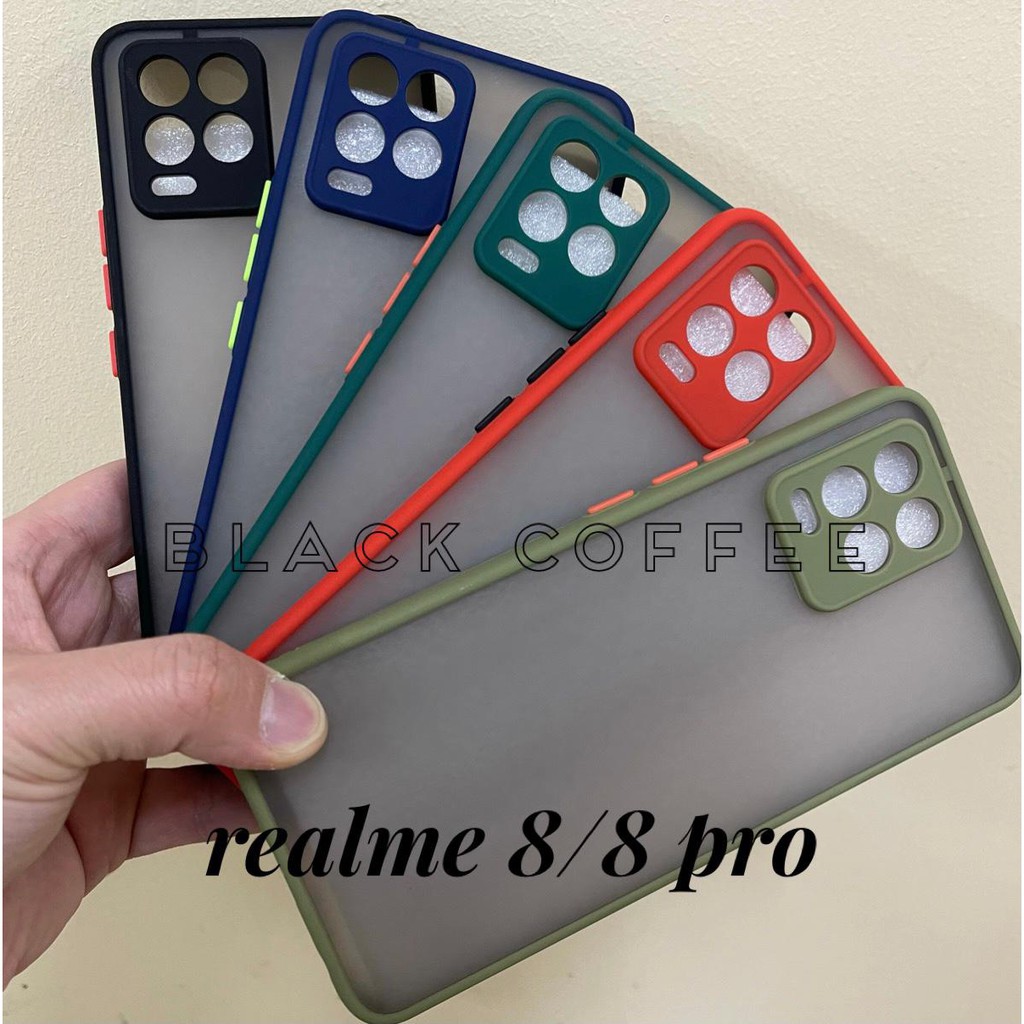 BLACK TRANSPARENT DOFF Case REALME 8 / REALME 8 PRO