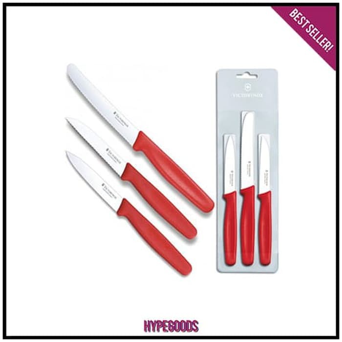 Pisau Dapur VICTORINOX 1 Set Isi 3 Piece PARING KNIFE Pemotong Daging
