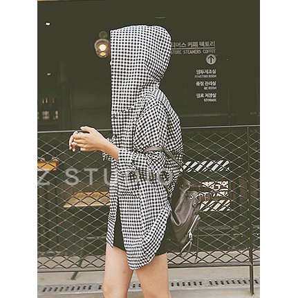 TREND kemeja hoodie oversized outer style korea import cotton