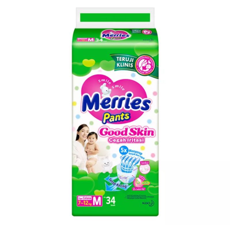Pampers merries pants good skin M34