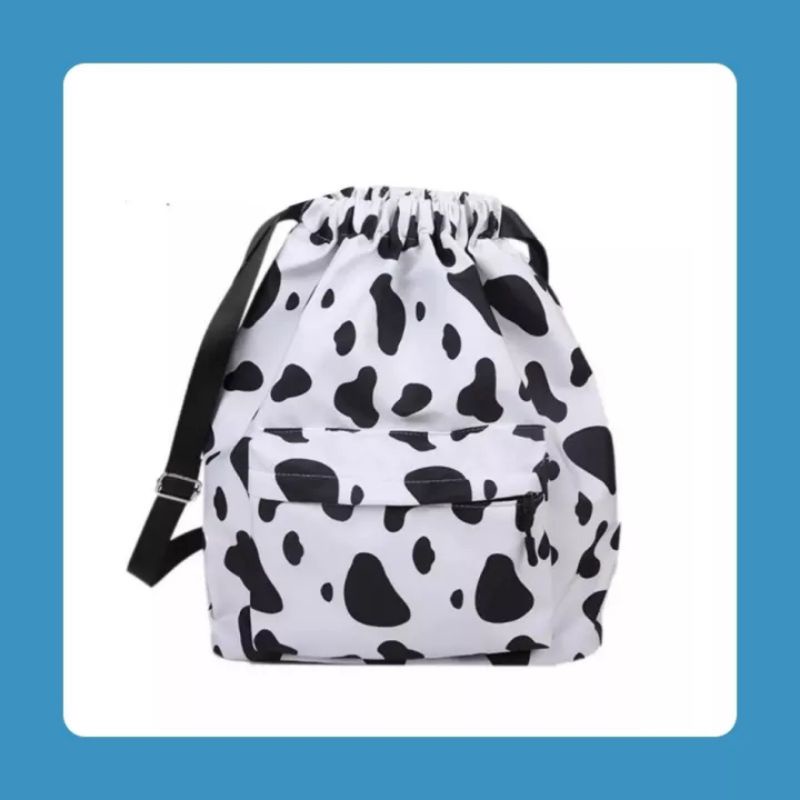 EMOEMO — Ransel Mini Selempang Serut Motif Sapi