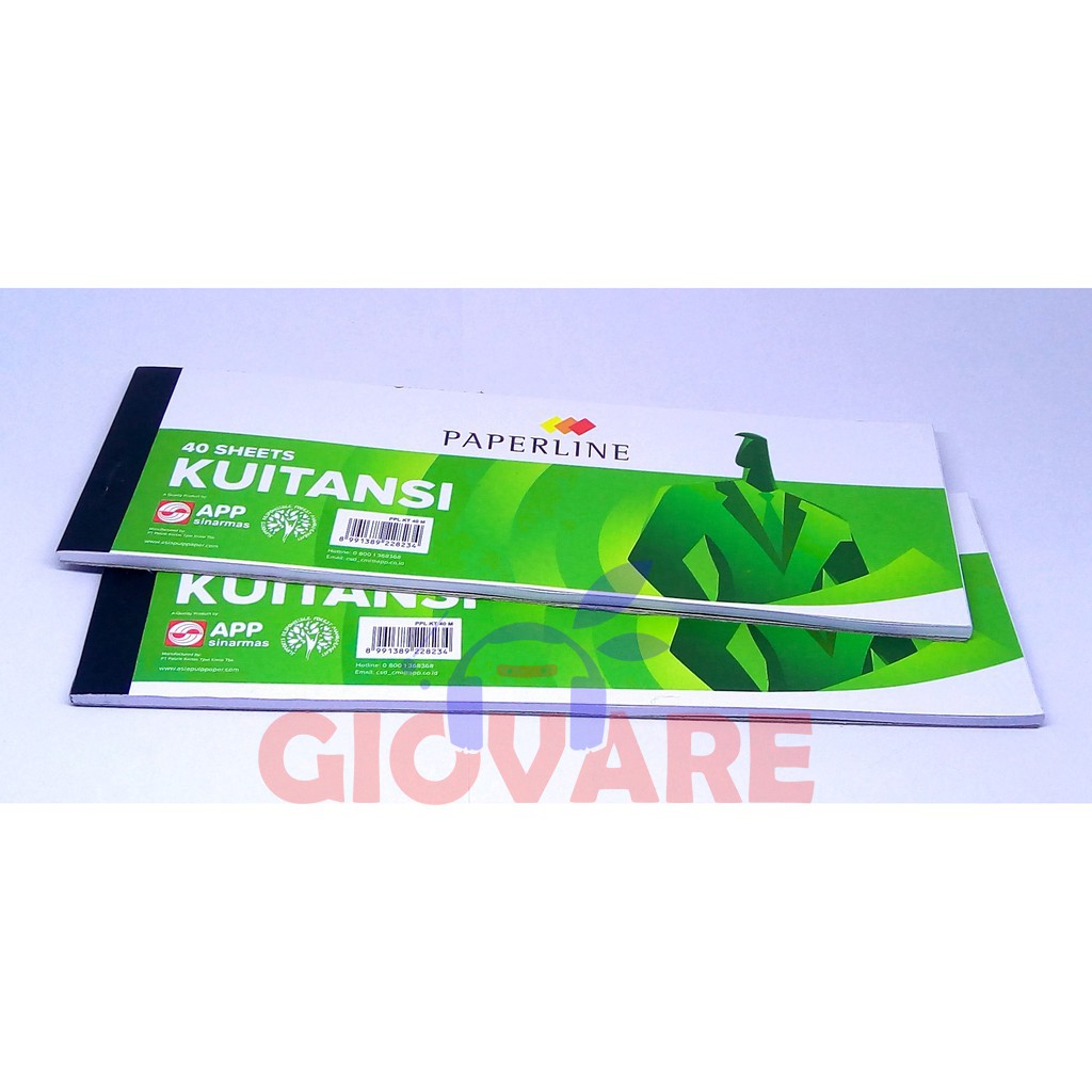 

Buku Kuitansi Paperline | Kwitansi paperline 40 lembar kecil | PPL KT-40-M
