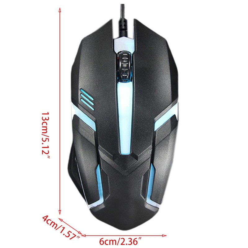 Cre Mouse Gaming Ergonomis 1000 Dpi Dengan Backlight Led Dan Kabel Usb