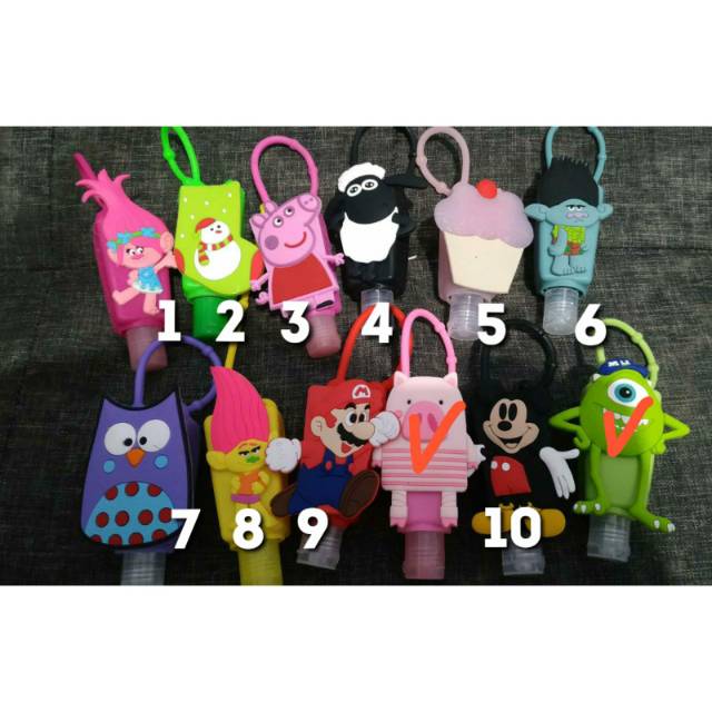 Hand sanitizer gel 30ml plus holder