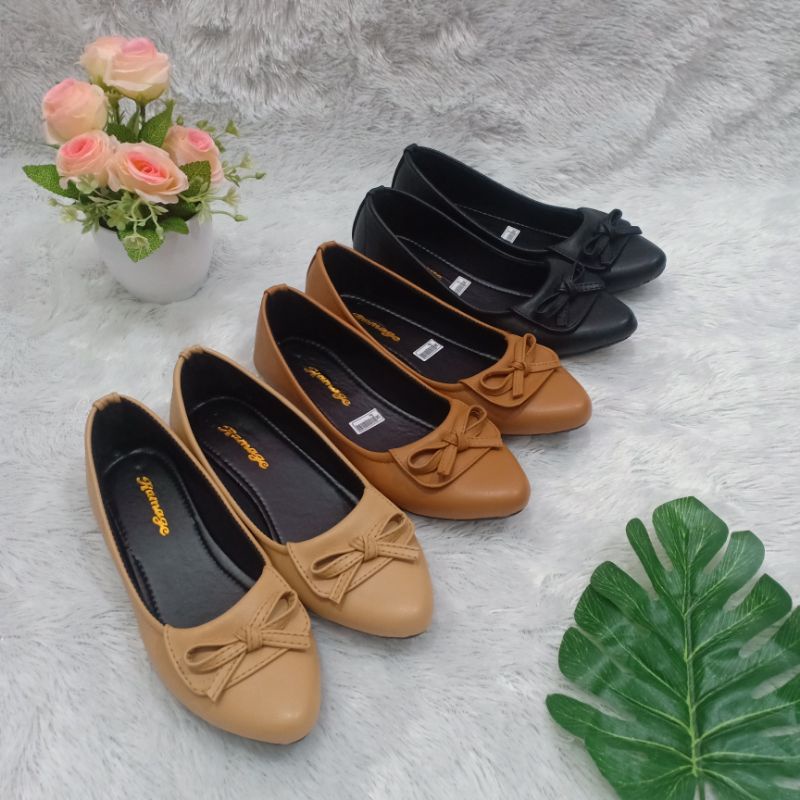 FLAT SHOES SEPATU WANITA SOL KARET H12 37/44