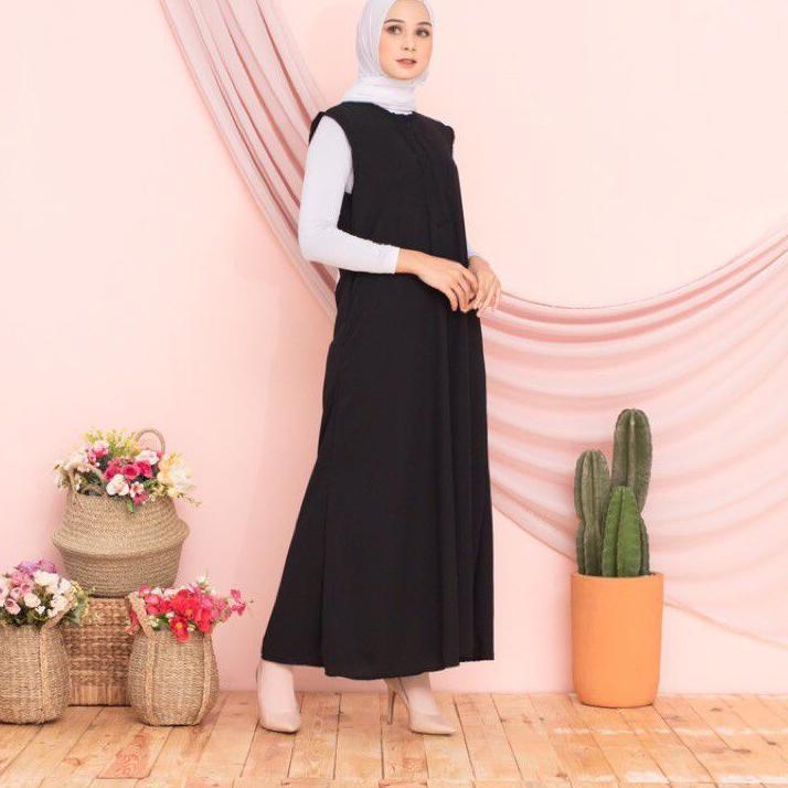 [♖]Inner Dress Tanpa Lengan Bahan Toyobo Original