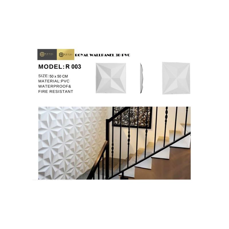 HARGA PROMO Wallpanel PVC 3D ROYAL WALLPANEL-R 003